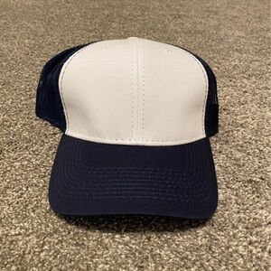 White and Navy Trucker Cap